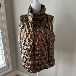 NWoT - The North Face Holladown Metallic Puffer Vest